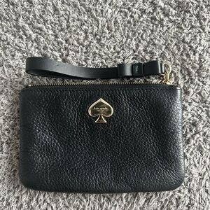 Kate Spade Black Textured Wristlet